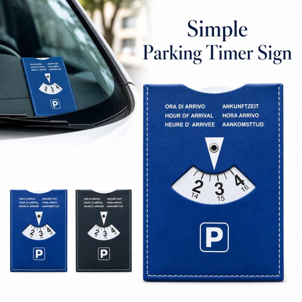 Universal Parking Timer Sign 6-Language Version Convenient Parking Tool New Simple Parking Timer