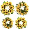 Elegant Artificial Sunflower Wreath Garland For Weddings And Party Decorations