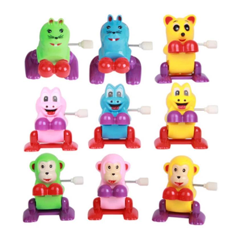 1 шт. Забавные детские игрушки Заводные маленькие прыгающие опрокидывающиеся животные Заводные игрушки Дети Прыгающие Бегающие Заводные Заводные игрушки OneSize