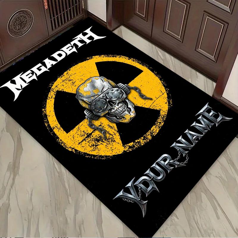 Name Custom Megadeth Carpet Rug for Living Room Bedroom Home Sofa Decoration,Kids play Non-slip Floor Mat