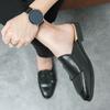 Big Size 46 47 Summer Half Shoes for Men Mules Male Slides Leather Casual Shoes Loafers Slippers Male Slides Driving Shoes 2025