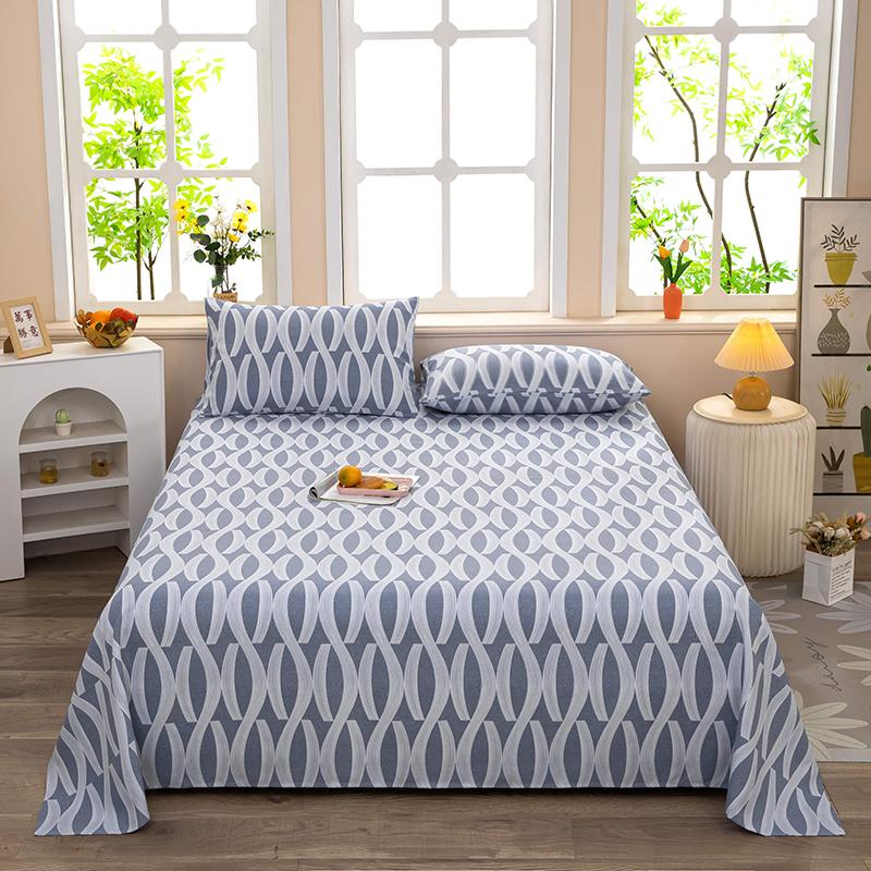 

Cotton Thickened Bed Sheet 1pc Plant Flowers Printed Single Double Top King Sheets Pure Cotton Single Size Kids Bed Linen High Quality 120x230cm 1pc