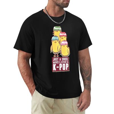 K-Pop Chick T-Shirt Heavyweights Anime Tshirt Sublime Boys Animal Print Men Tshirt