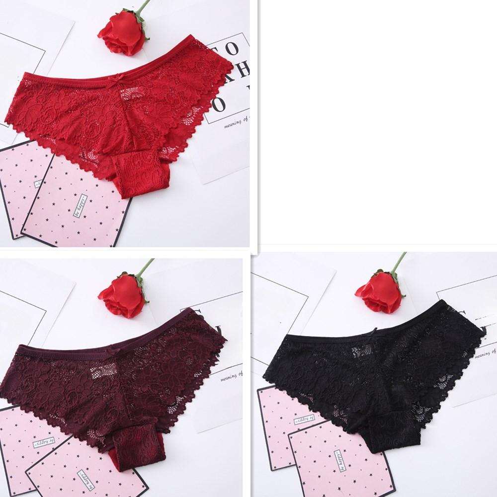 

3 шт./лот сексуальные бесшовные трусики женские стринги дышащие трусики бикини женские сплошные кружевные трусики ажурное нижнее белье трусы XXL
