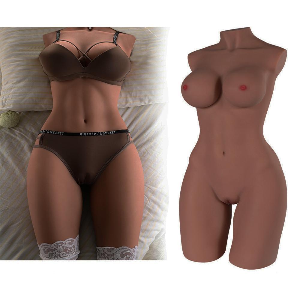 Sexy Adult Female Erotic Figure Sex Doll Half Body Torso Double Penetration Anal Vagina Man Masturbation Holes Ass Masturbator