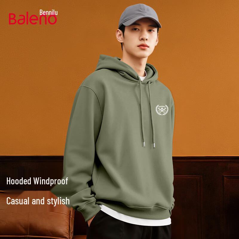 Baleno Men's Casual Hooded Pullover Sweatshirt