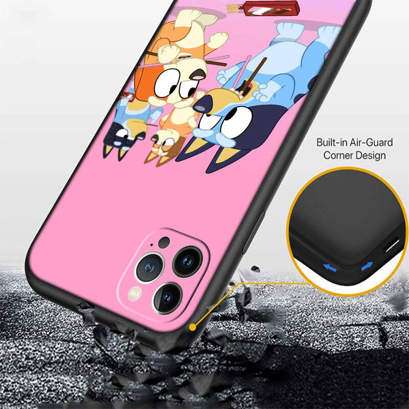 MH23 Bluey Phone Shell for Samsung S20 S21 S22 S23 S24 FE Ultra Plus Lite S21S A55 A07 A17 F06 F16 M06 M16 M56 A36 A37 A57