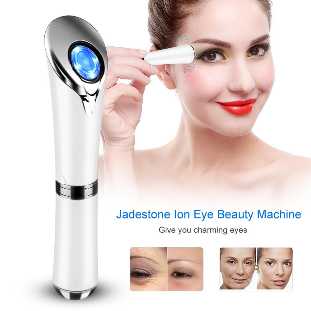 Electric Multi functional Ion Eye Beauty Machine Wrinkles Smoothing Anti Aging (White)