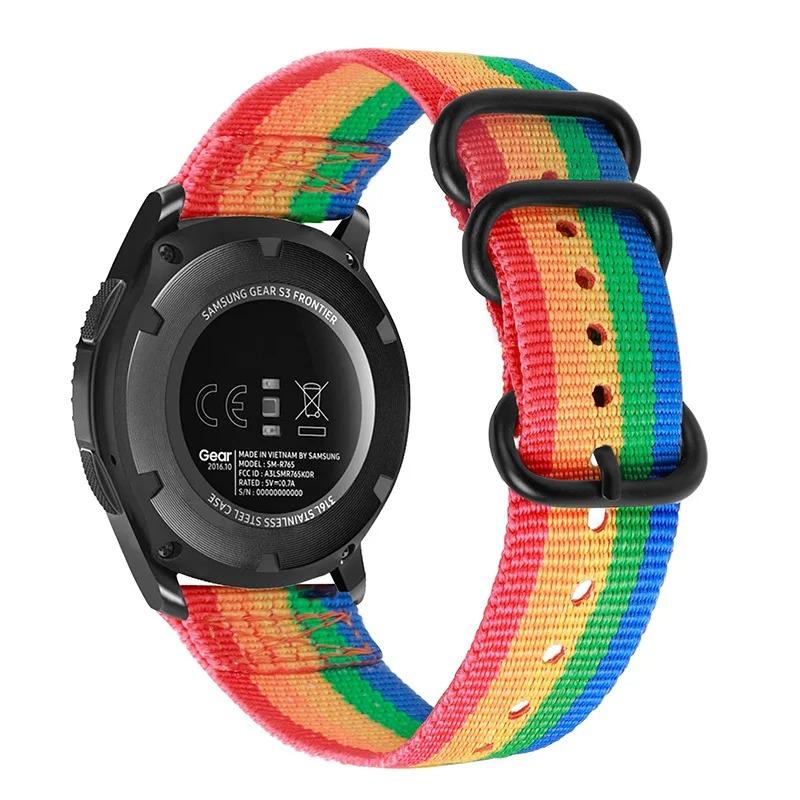 22mm Nylon Loop Strap For Huawei Watch 5/GT6-5-3 Pro 46mm Sports Breathable Bracelet For Huawei Watch GT6-5-4-3 46mm Accessories
