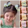 SEEWEN Hair Clips, Ribbons, Hair Ornaments, Barrettes, Cute Pearl Hairpins, 4 Pairs (Set of 8), Organza Fabric, for Women, Girls, and Kids, Perfect