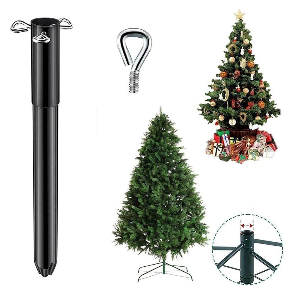 Metal Artificial Christmas Tree Height Extender Adjustable with 3 Fixing Screws Christmas Tree Height Increaser