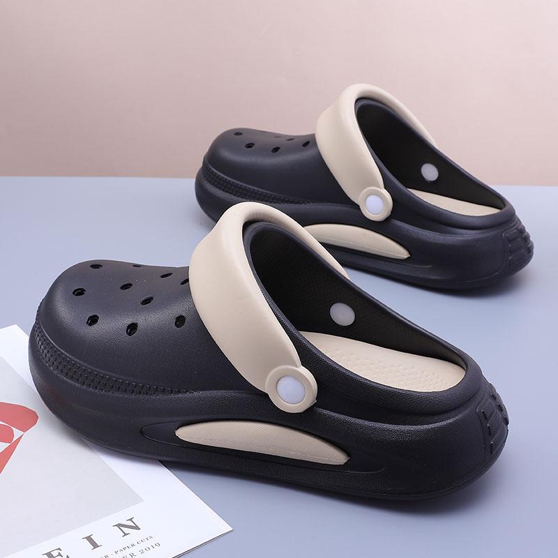 Women's Thick-Soled Height-Enhancing Sandals: Non-Slip Beach Slippers for Outdoor Sports