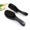 Men Beard Brush with Ergonomic Wooden Handle, Multi-function Boar Bristle Mustache Brush, Portable Beard Grooming Styling Tools
