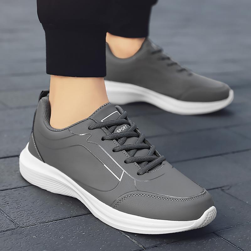 Men Sneakers Spring Fall Casual Lace Up Platform Shoes Lightweight Sports Shoes for Men Comfortable Walking Breathable