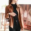 Thick Corduroy Shirt Women's Long-sleeved Winter Port Flavor Retro Loose Top Jacket Bottoming Shirt