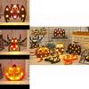 Festliche Halloween LED Lichter Laterne mit sicherer Niederspannung Fledermaus Totenkopf Kürbis und Spinnenmuster