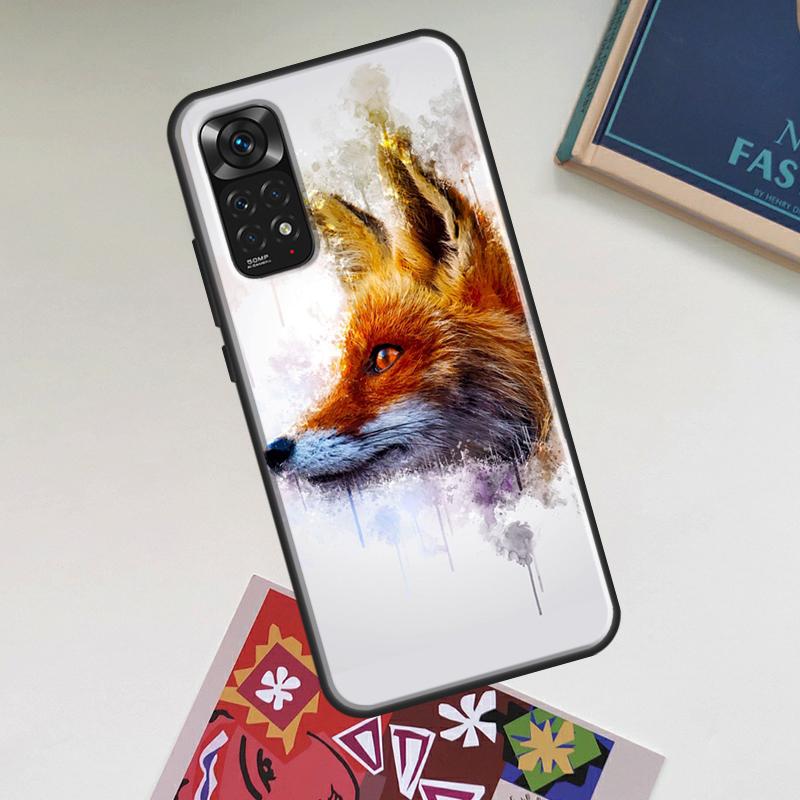 

Funny Red Fox Animal Case For Xiaomi Redmi Note 13 14 Pro 12 11 10 15 Pro Plus Redmi 15C 14C 13C 10C 12C 15 Cover Redmi Note 9