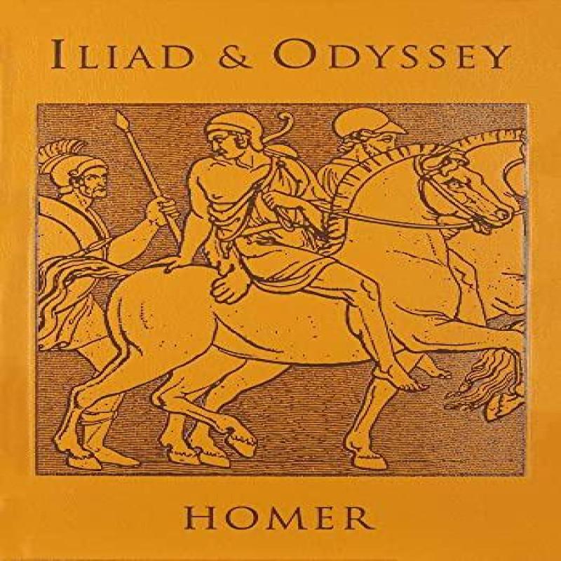 Iliad amp Odyssey by Homer Leather fine binding Book 9781607102120