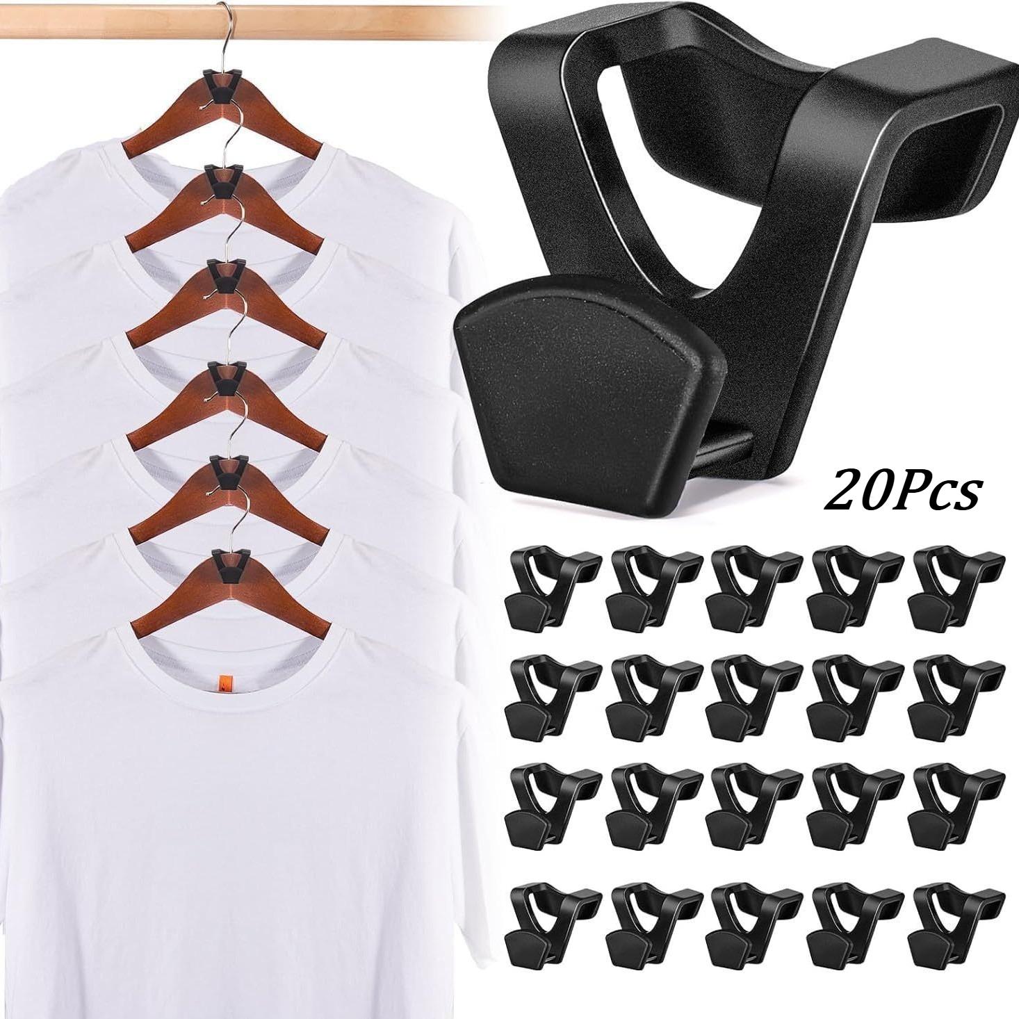 20Pcs Hanger Connection Hooks, Layered Storage of Wardrobes, Organized Cloakroom, Improving Wardrobe Utilization