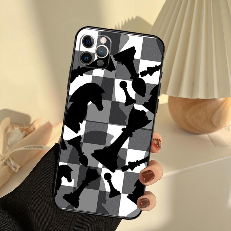 Chess Phone Case For IPhone 18 17 16 15 14 13 11 12 Pro Max 13 Mini 15 16 Plus 16e 17 Air Cover Funda