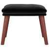 Footstool Black 45 x 29.5 x 35 cm Velvet