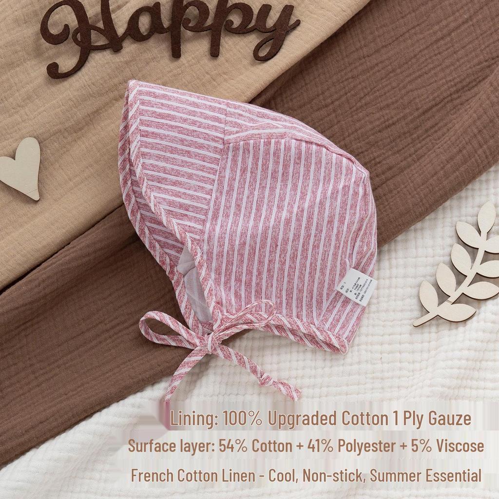 Adjustable Baby Sun Hat: Breathable Wide-Brim with Strap for Boys & Girls