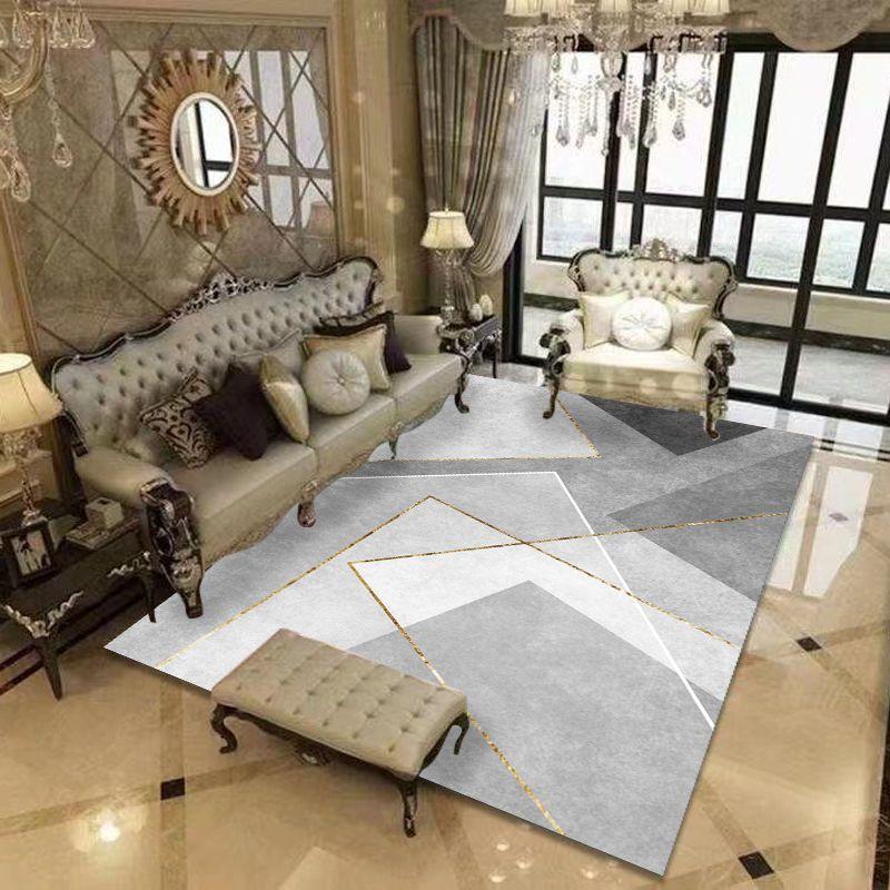 Covor Decorativ Geometric Modern pentru Sufragerie Covor Antiderapant pentru Camere Covor de Casă Covoraș pentru Mese de Cafea Mari Curățare Ușoară