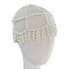 Hand Beaded Pearls Caps Bridal Hat Shimmering Pearls Hat for Bride Wedding Props Bride Costume