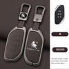 Zinc Alloy Leather Car Key Case Fob Cover Protector Holder Shell For Dongfeng Forthing Fengxing T5 Evo  Keychain Accessories