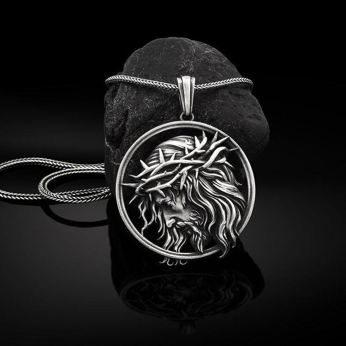 Trendy Men's Christmas Reindeer Hip Hop Pendant Necklace