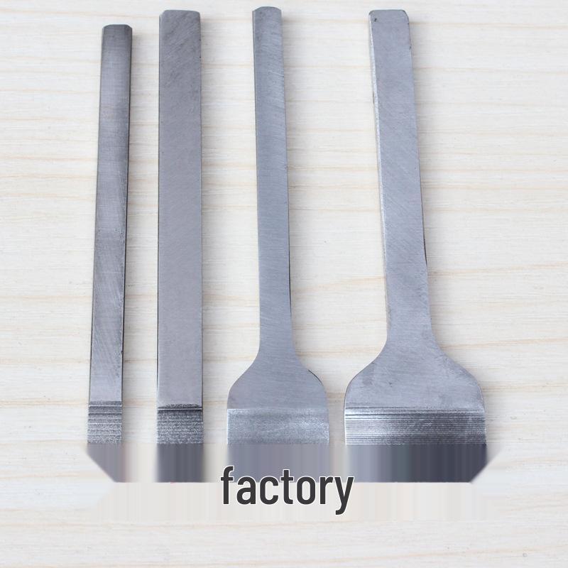 High-Grade Leather Carving & Hand Sewing Tools: White Steel Rhombus Awls & Flat Awls