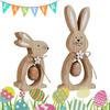 Wooden Material Wood Easter Decoration Festive Design Wooden Easter Decor  Party Decorations