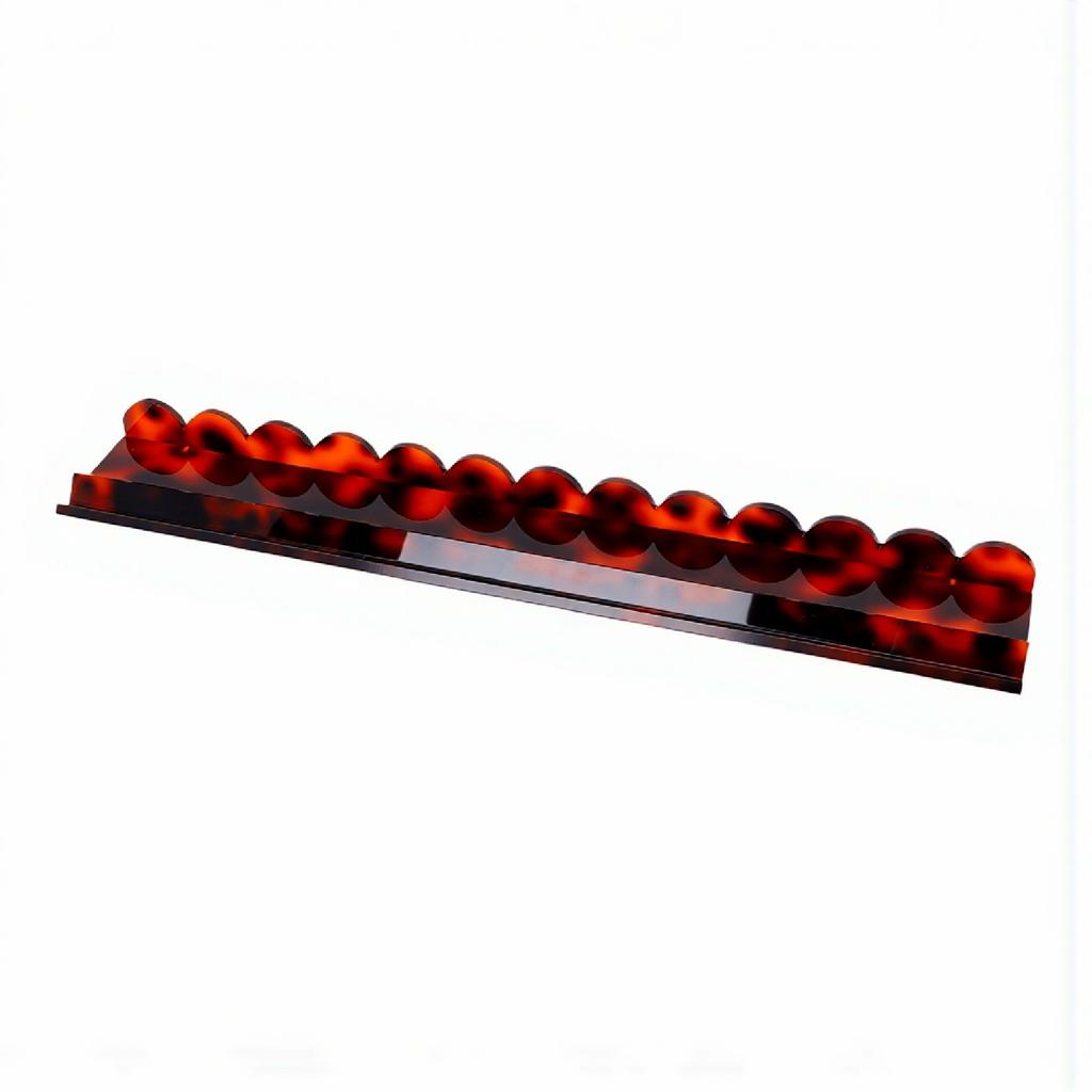 17.5 Inch Mahjong Rack and Pusher Acrylic Mahjong Tile Holder for Home Game Nights Magnetically Attached Wavy