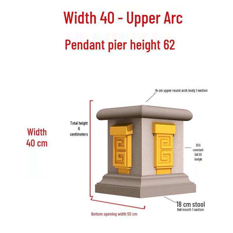 European Villa Courtyard Roman Column Base for Exterior Wall Decoration