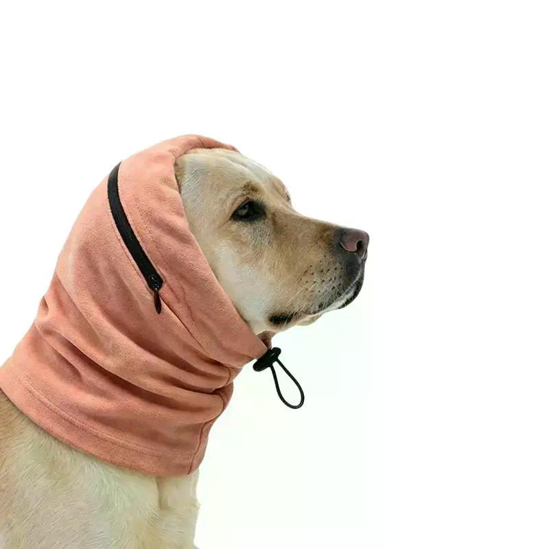 1Pcs Dog Comfort Headband Adjustable High Elastic Pet Ear Cover 2 In 1 Warm Calming Neck Scarf Dogs Anxiety Noise Relief Head
