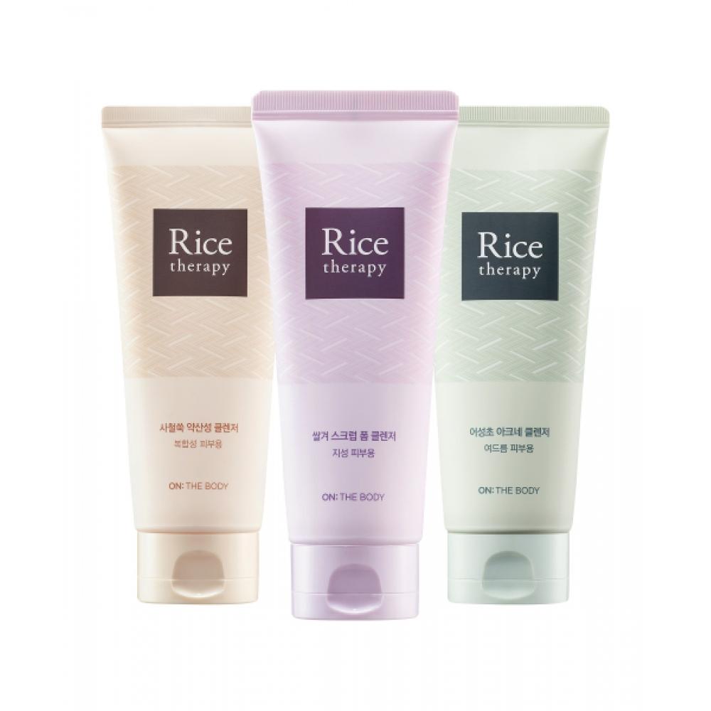 

Onthebody Rice Terapy Foam Cleanser 150g X 3 Choose 1 Rice Bran Houttuynia Corn Mugwort Houttuynia cordata foam cleansing 150g x 3