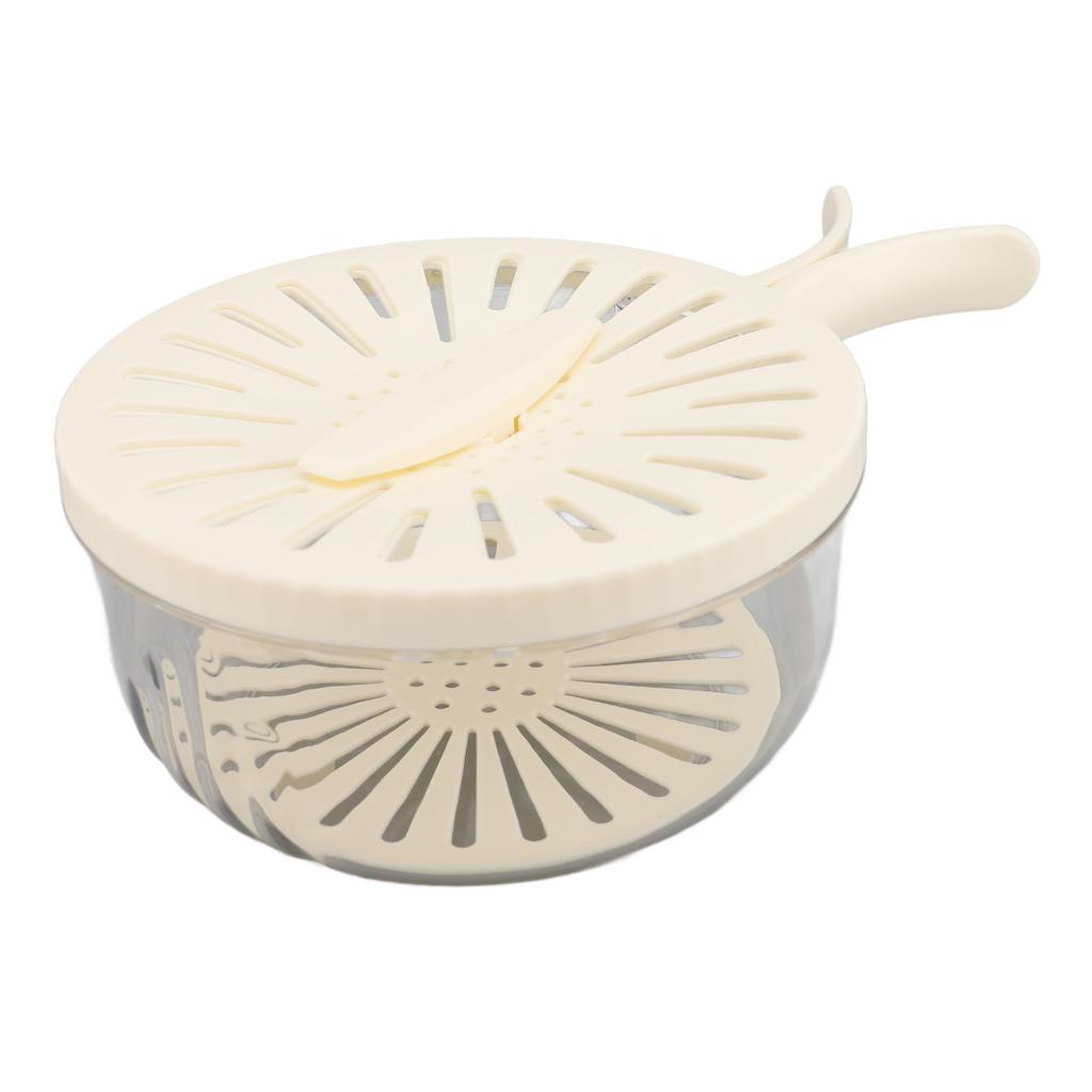 Fruit Vegetable Washing Bowl Thickened Double Layer Multifunctional Draining Bowl with Lid Foldable