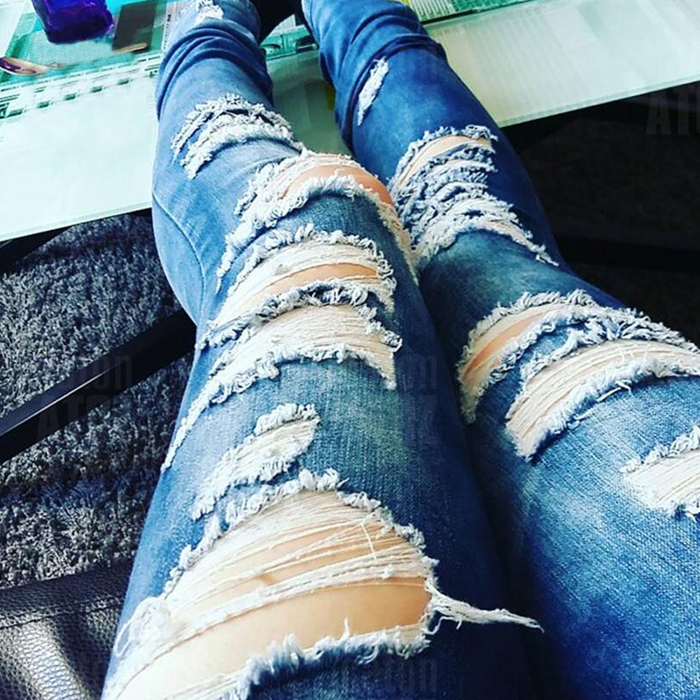 Buy Youth Low Waist Jeans Ladies Cotton 