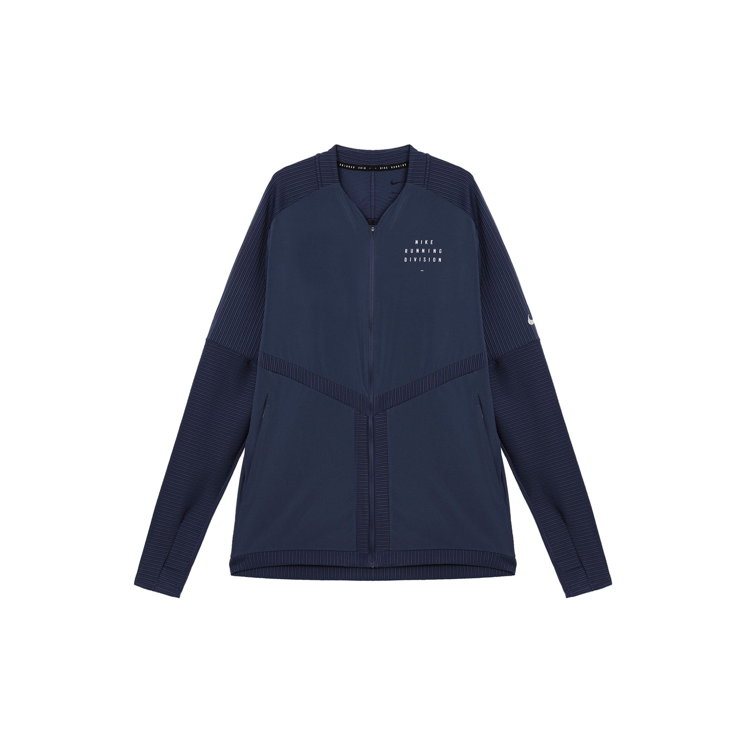 

Nike Dri-FIT с логотипом и принтом для бега, тренировочная быстросохнущая куртка с v-образным вырезом, мужская верхняя одежда, синяя DD4930-437 L