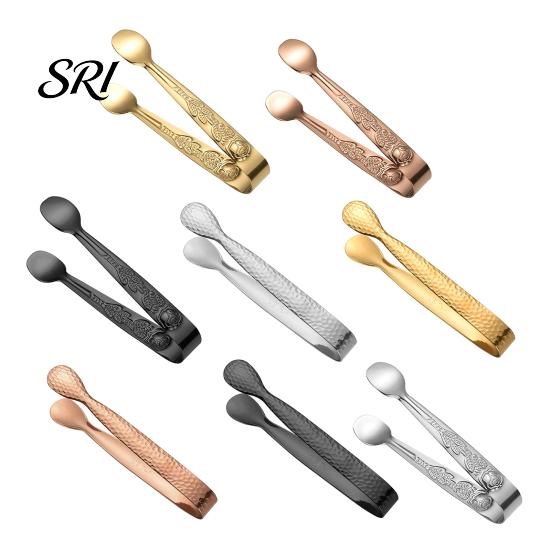 Bar Ice Tongs Stainless Steel Mini Sugar 304 Food Grade Compact Cube Small Ingredient Clip Non-Slip Grip for Coffee Cubes Hot Pot Dips Dessert Snacks