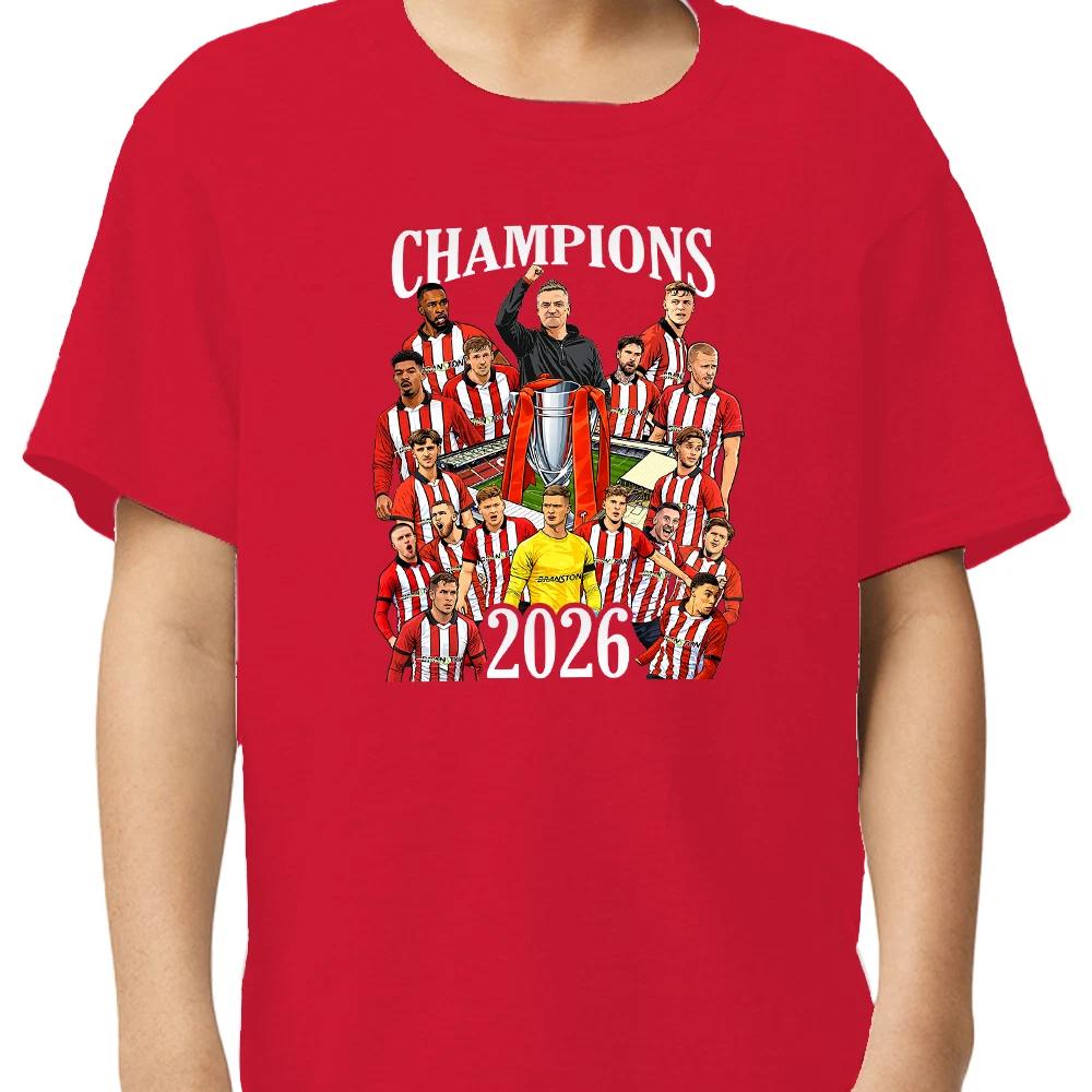 Lincoln City Champions 2026 Kids T-Shirt Tee Sizes/Colours + FREE KEYRING 3XL
