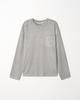 EZIO Pigment Pocket Ls T-Shirt_Light Gray