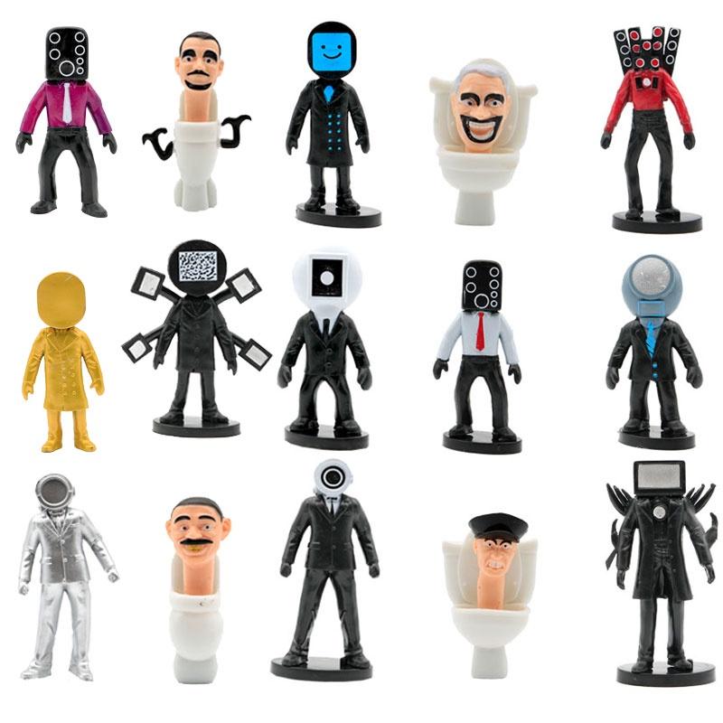 Skibidi Toilet Pvc Collectible Figure Interactive Game Desktop Decoration