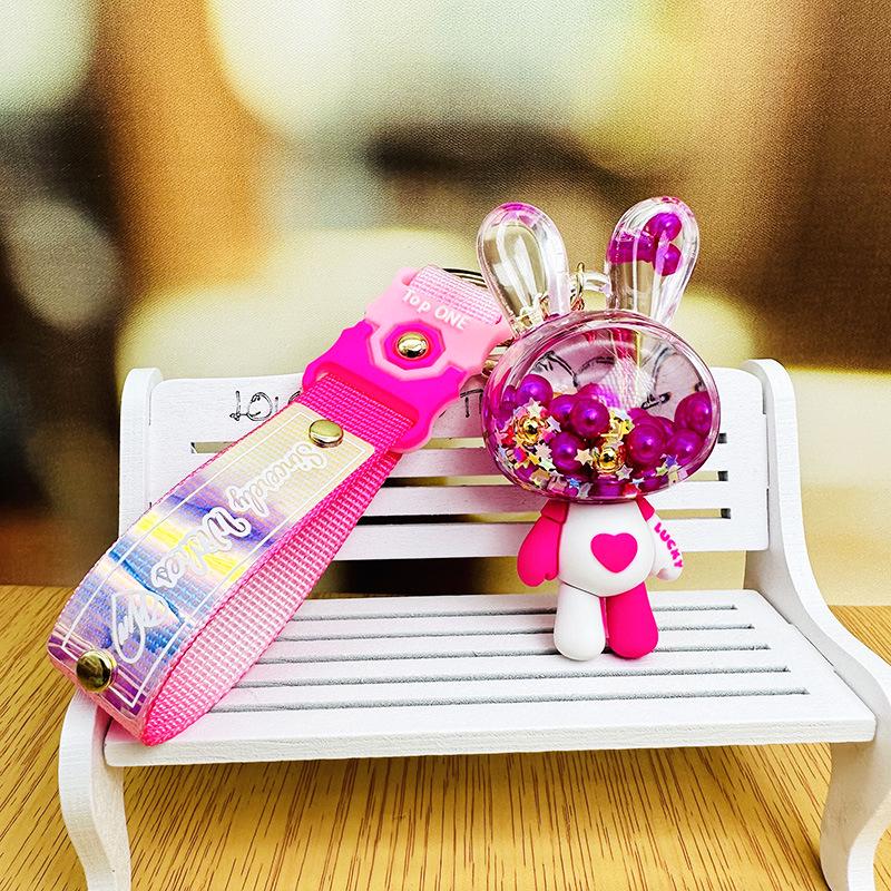 

Очаровательный красочный брелок-подвеска в виде кролика-боба - Женский шарм для сумки и кольцо для ключей автомобиля Individual Packaging