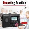 V115 Radio FM AM SW Portable Radios Rechargeable Shortwave Radio Batteries Full Wave USB Recorder Speaker for Elders