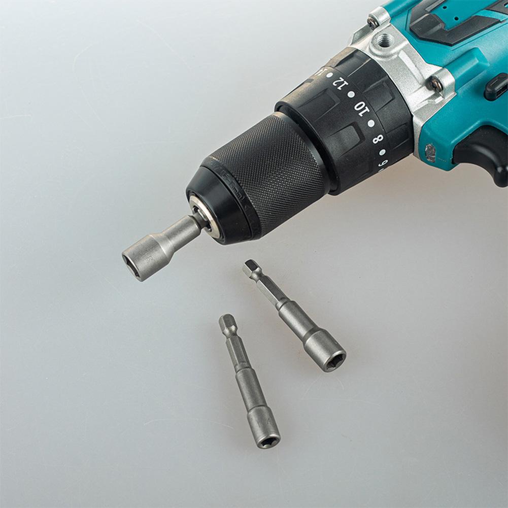 5Pcs Magnetic Nut Driver Hex Head 1/4 5/16 3/8 7/16 1/2 Inch Shank Socket Power Drill Bit Impact Drivers Socket for Power Drills