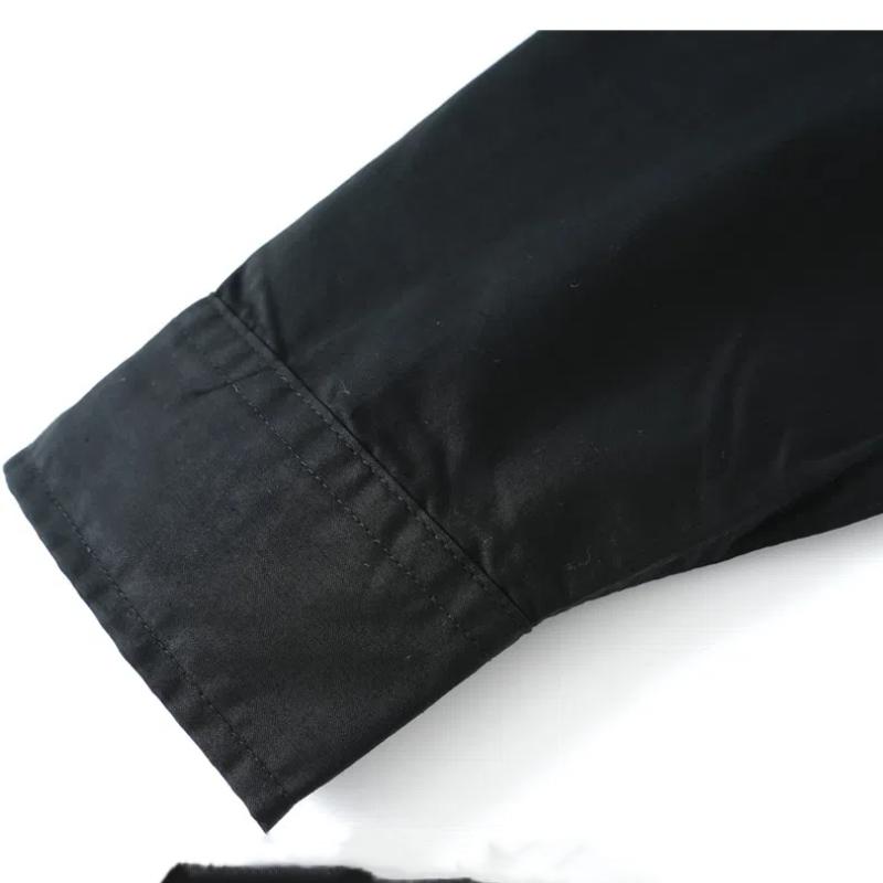 2024 Spring and Autumn Men's New Spliced Square Collar Button Pocket Printed Fashion Loose Minimalist Casual Long Sleeve Shirts