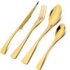 4Pcs Tableware Set 304 Stainless Steel Dinnerware Fork Spoons Sharp Knife Western Silverware Kitchen Home Flatware Set
