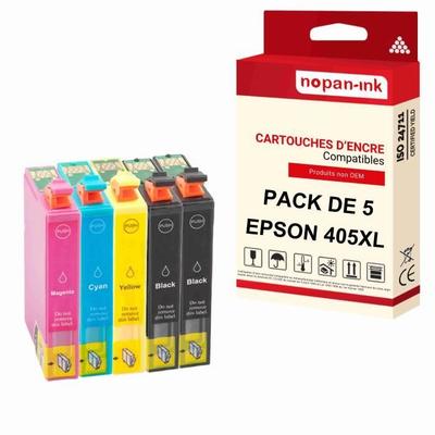 NOPAN-INK | X5 Cartouches 405 XL 405XL (Valise) Compatibles EPSON Epson Workforce Pro WorkForce Pro WF-3800 Series WorkForce Pro WF