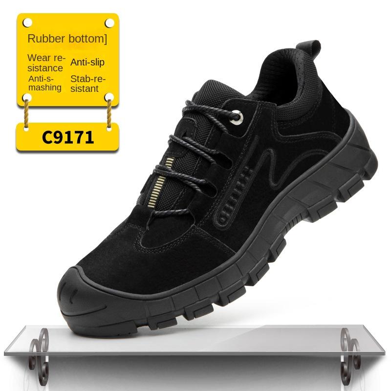 Labor Insurance Shoes Men's Anti-smashing and Anti-piercing Welder Shoes Wear-resistant and Anti-scalding Safety Protective Shoes